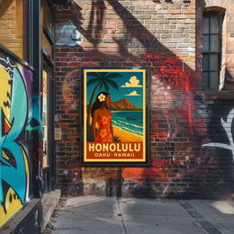 Honolulu Paradise Poster