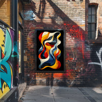 Abstract Waves Of Color Abstract Poster