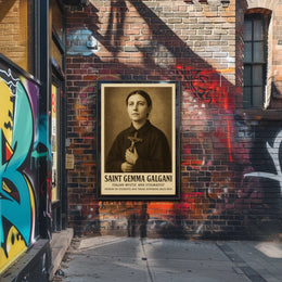 Saint Gemma Galgani Italian Mystic And Poster