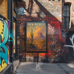 New Mexico Desert Landscape Poster