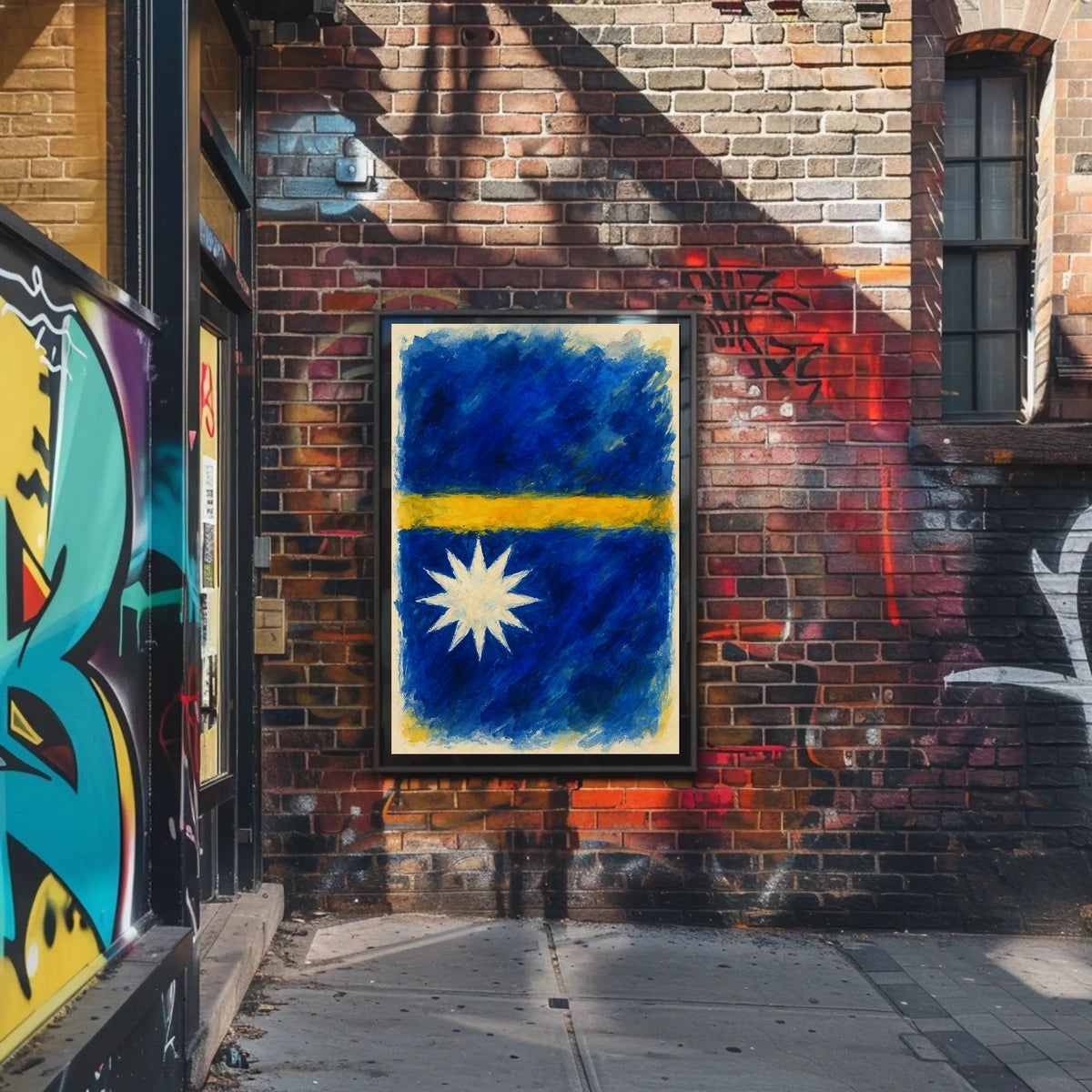 Abstract Flag Art Poster
