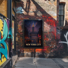 New York City Nightscape Poster