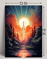 Celestial Launch Poster