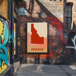 Idaho Silhouette Poster