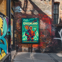 Wander In Color Fly Greenland Poster
