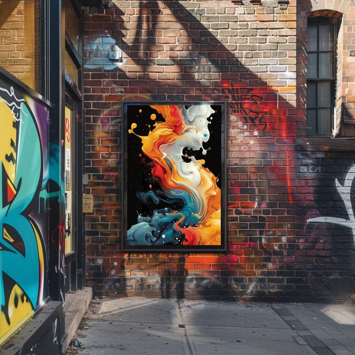 Abstract Color Symphony Abstract Poster