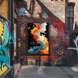 Abstract Color Symphony Abstract Poster