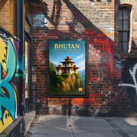 Bhutan Land of the Thunder Dragon Poster PosterGoat