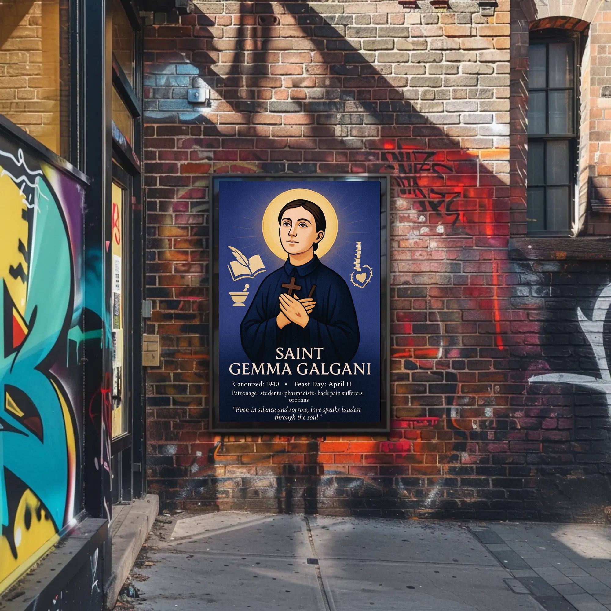 Saint Gemma Galgani Poster PosterGoat