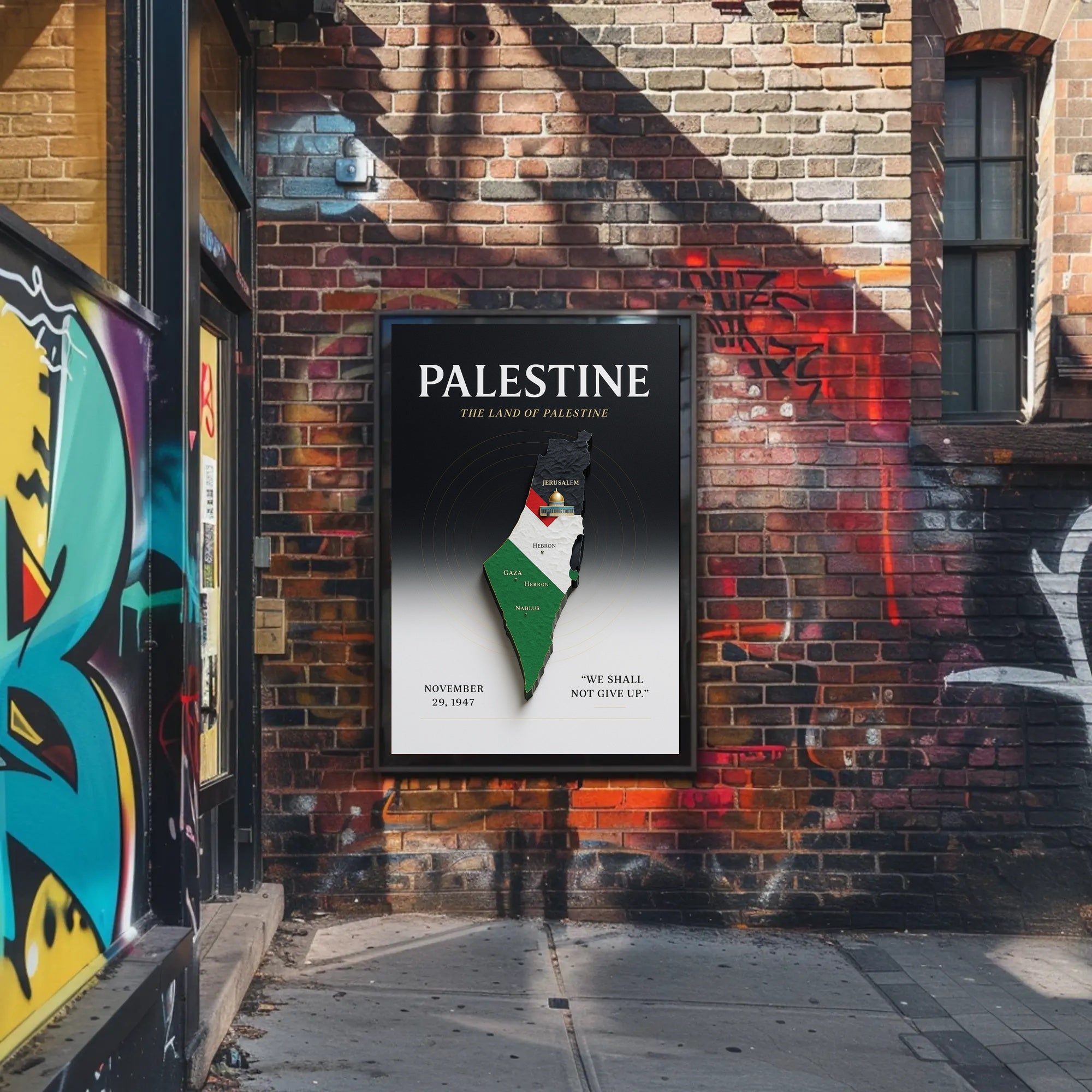 The Land of Palestine Poster PosterGoat