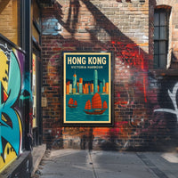 Victoria Harbour Scenic Travel Poster