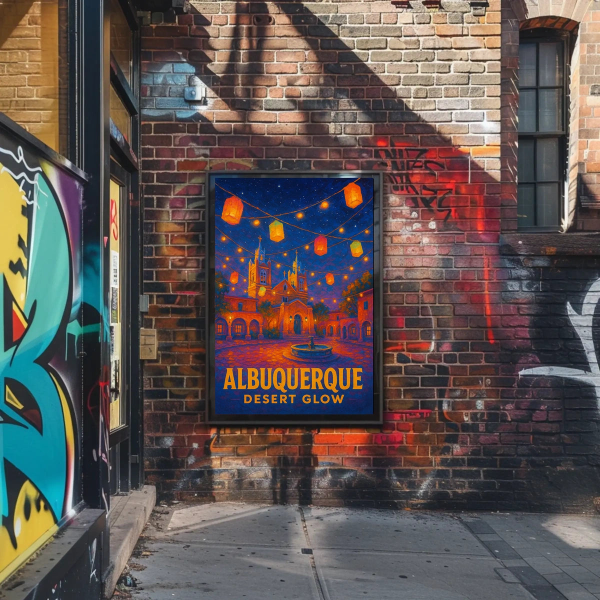 Albuquerque Desert Glow Poster