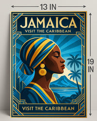 Discover Jamaica Visit the Caribbean Poster PosterGoat