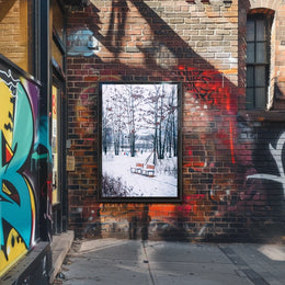 Winter Serenity In The Park Poster