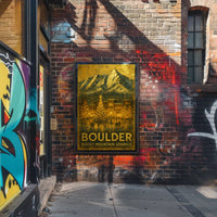 Boulder Rocky Mountain Sparkle Poster