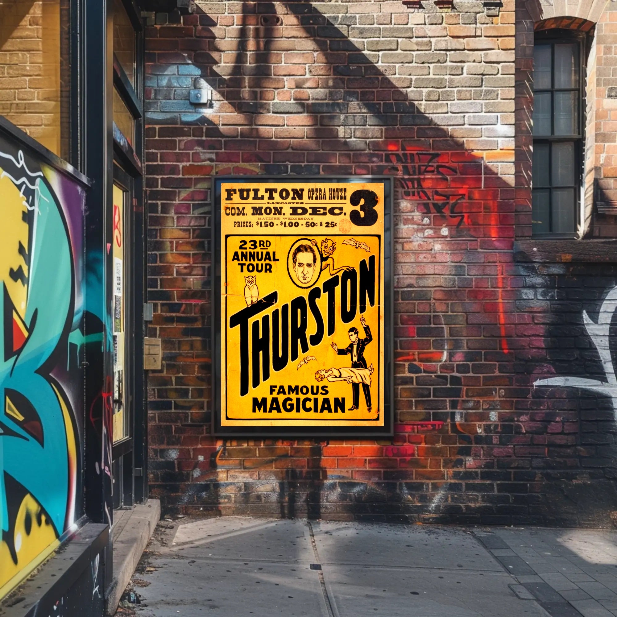Thurston Magic Show Vintage Poster - Abstract, Artistic, or Pop Culture Poster