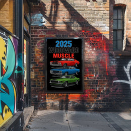 2025 Woodward Muscle Classic American Cars Poster