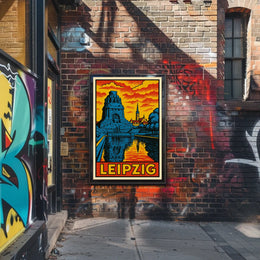 Leipzig Travel Poster
