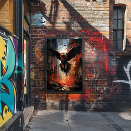 The Majestic Eagle In Urban Chaos Poster PosterGoat