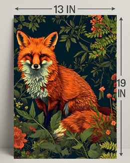 Red Fox Forest Serenity Animal Poster