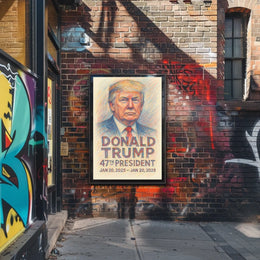 Unyielding Vision Donald Trump in Full Color Poster