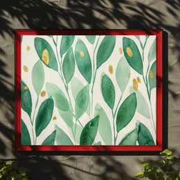 Green Leaf Harmony Poster