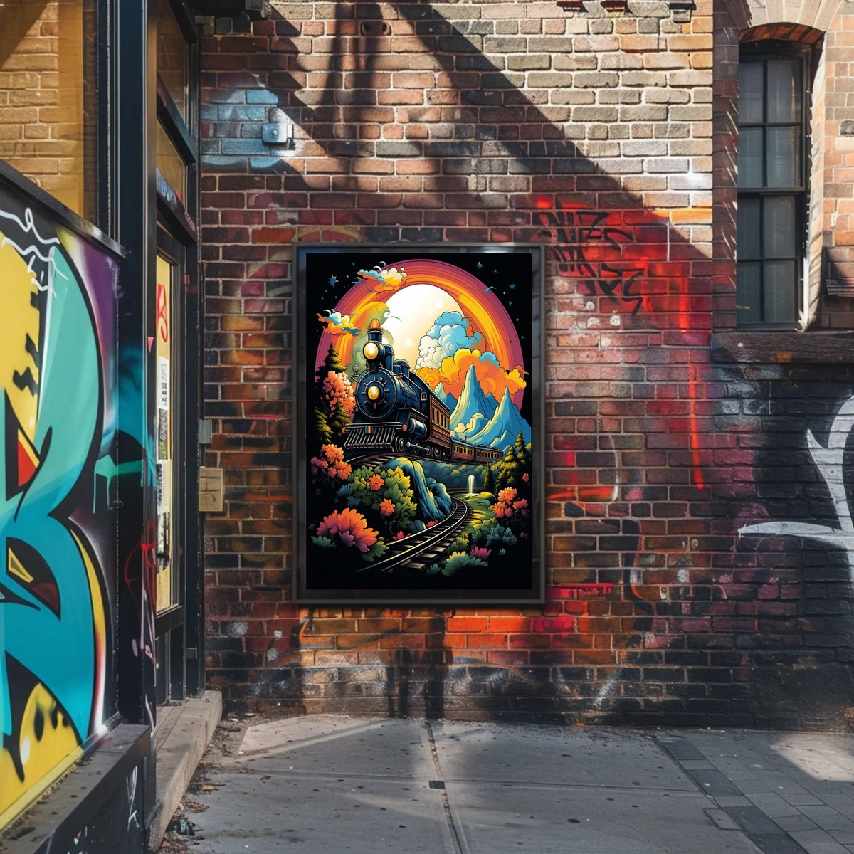 Journey Through A Vibrant Landscape Poster