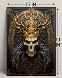 Ornate Skull Emblem Poster