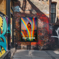 Fort Wayne Indiana Scenic Minimalist Wanderlust Poster