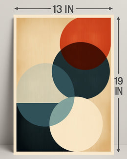 Abstract Geometric Harmony Abstract Poster