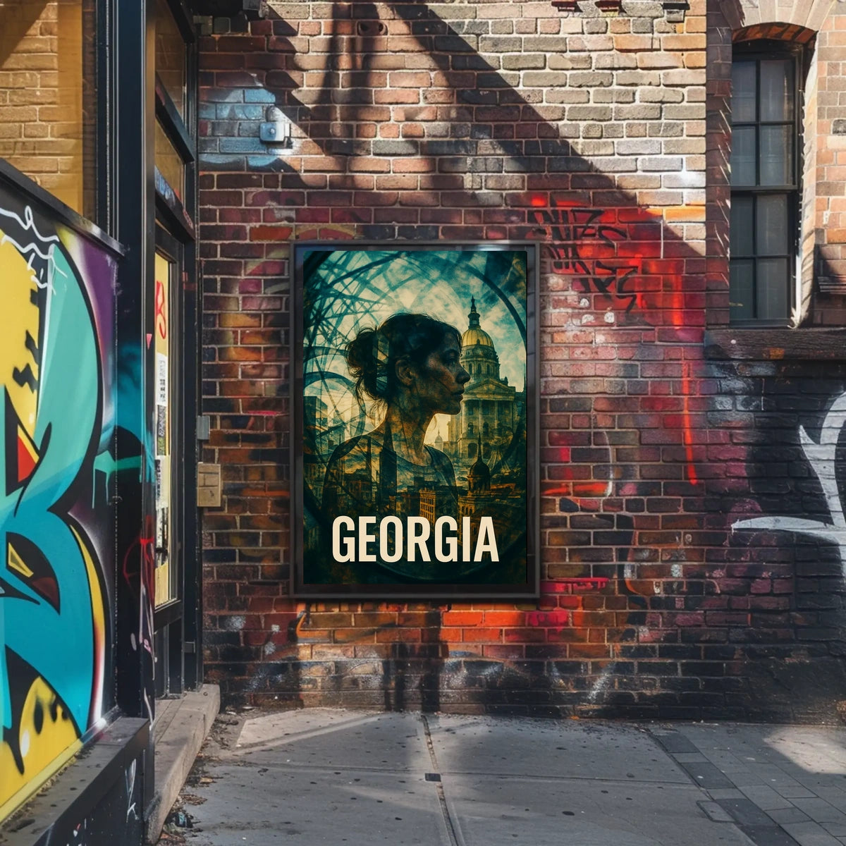 Georgia A Fusion of History and Modernity Poster
