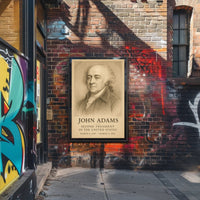 John Adams 2nd President Sketch Poster Art Print Decor PosterGoat