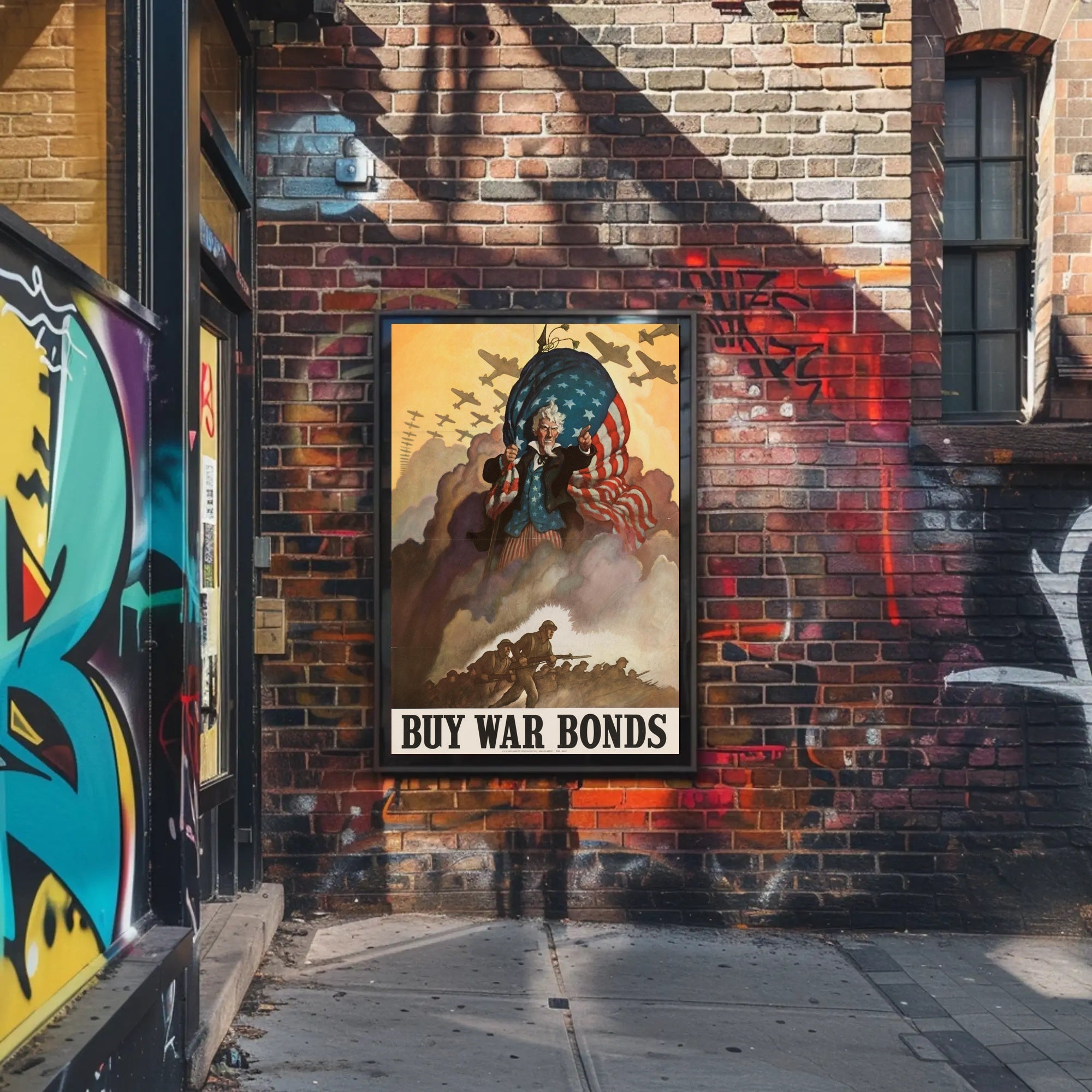 Rally for Support: Buy War Bonds Poster PosterGoat