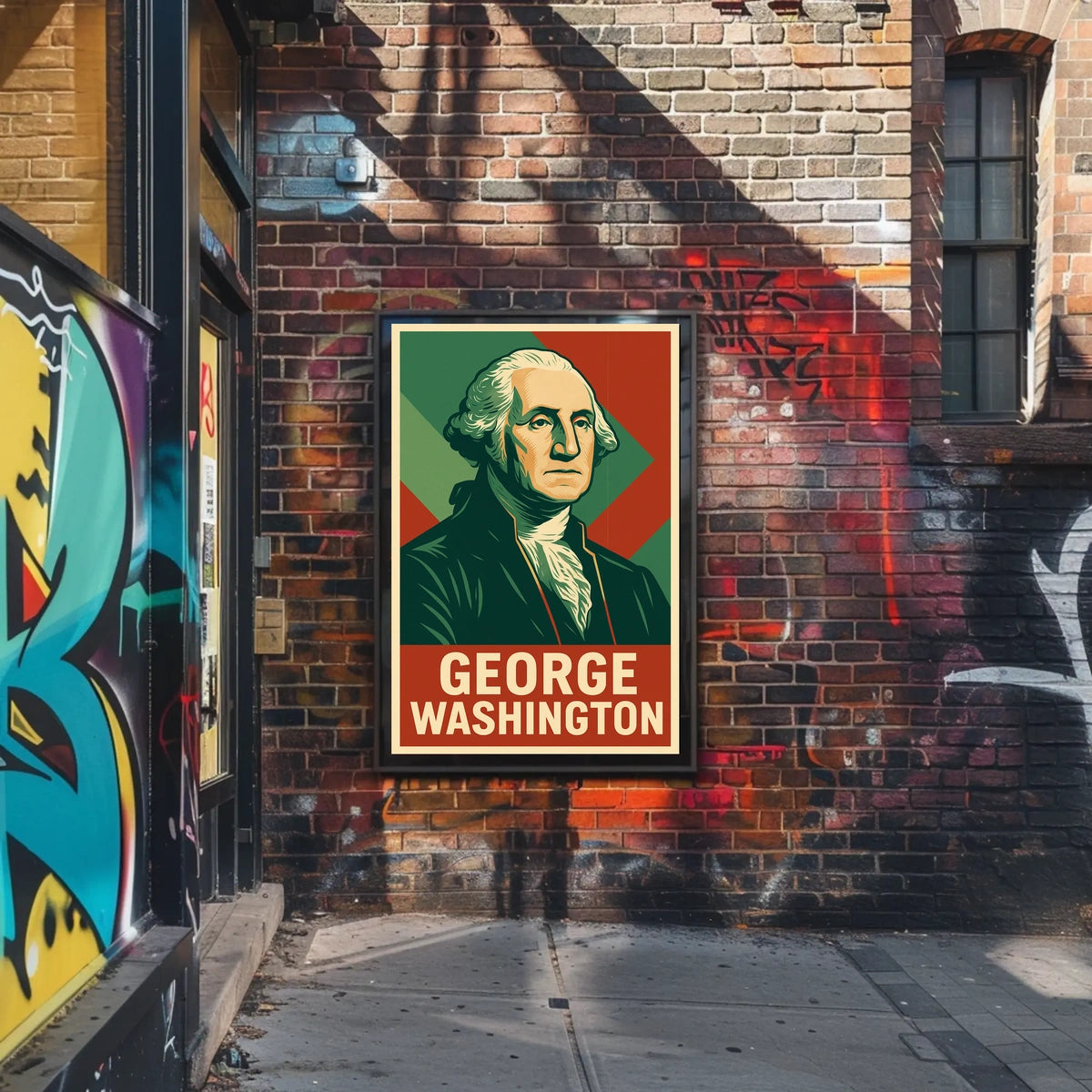 George Washington History Photography Realism Poster