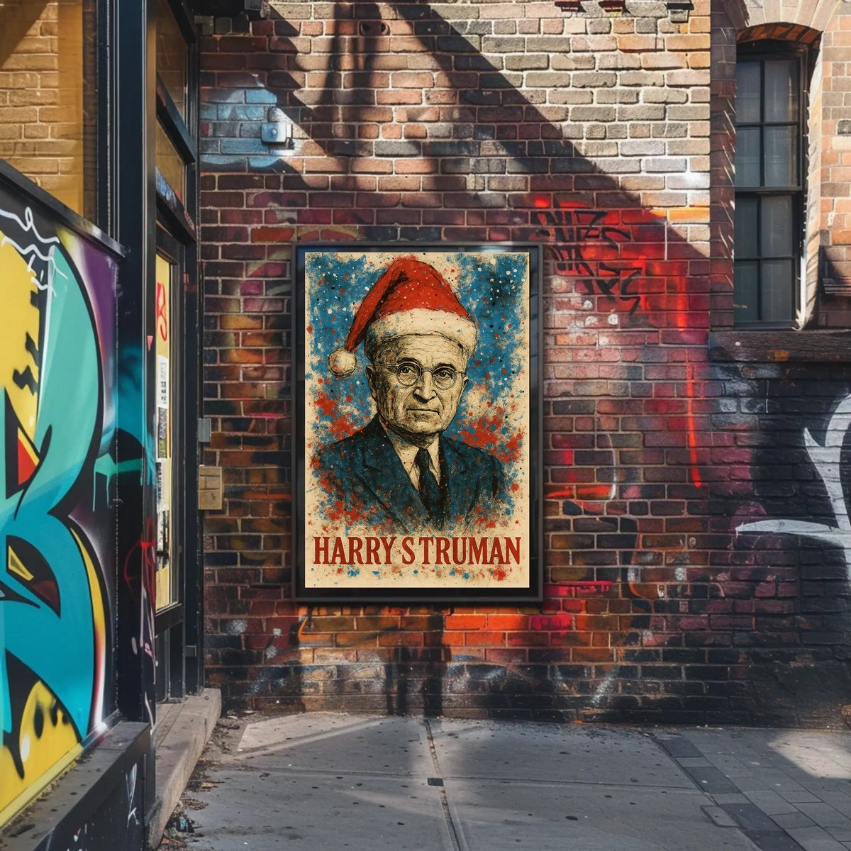 Harry S. Truman 33rd President of the United States Christmas SeriesPoster