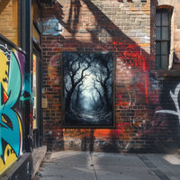 Haunting Mystical Forest Scene Abstract, Artistic, or Pop Culture Poster