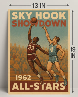 SKY HOOK SHOWDOWN: Vintage Sports Poster