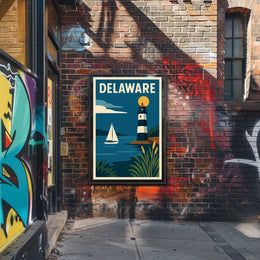 Delaware Coastal Charm Poster