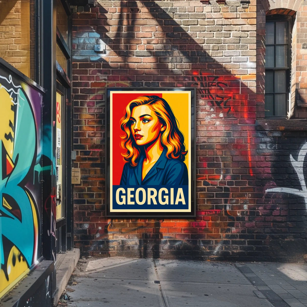 Georgia Vibrant Portrait Poster