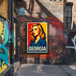 Georgia Vibrant Portrait Poster