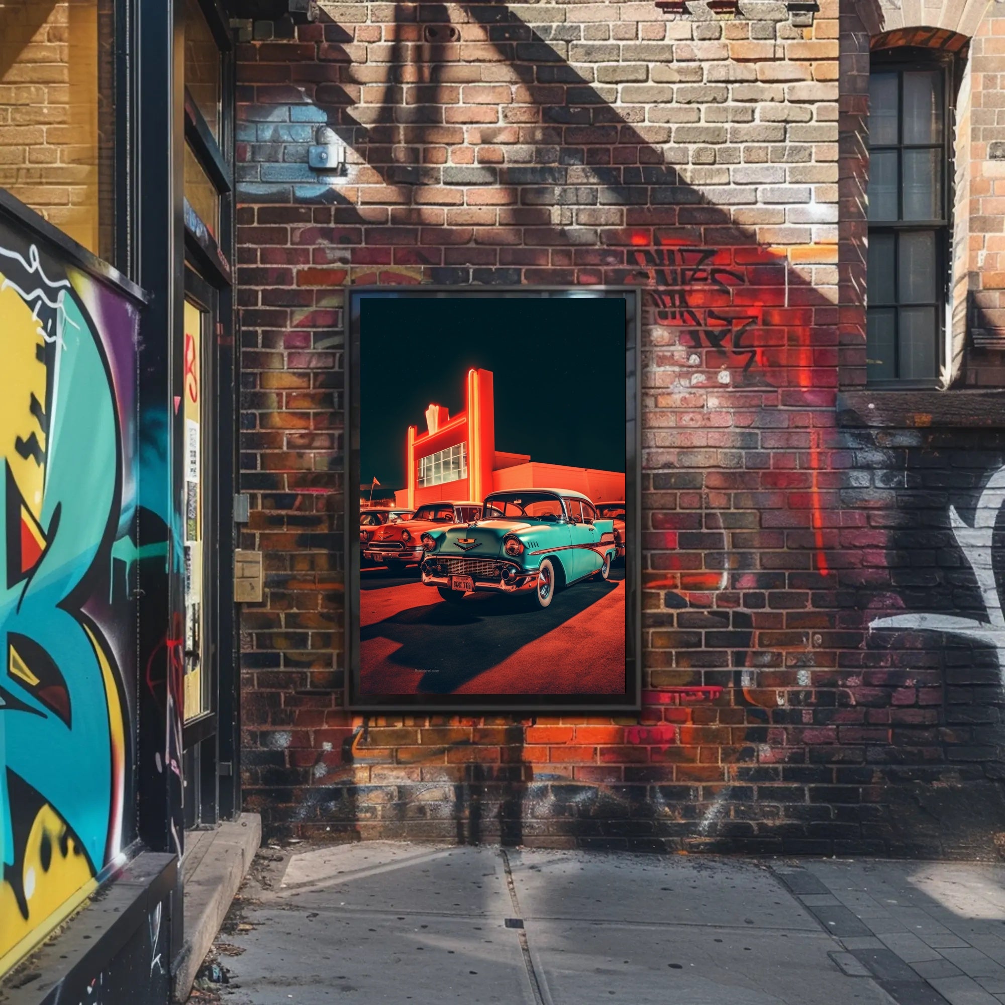 Neon Nostalgia Poster