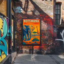 Botswana Wildlife Adventure Poster