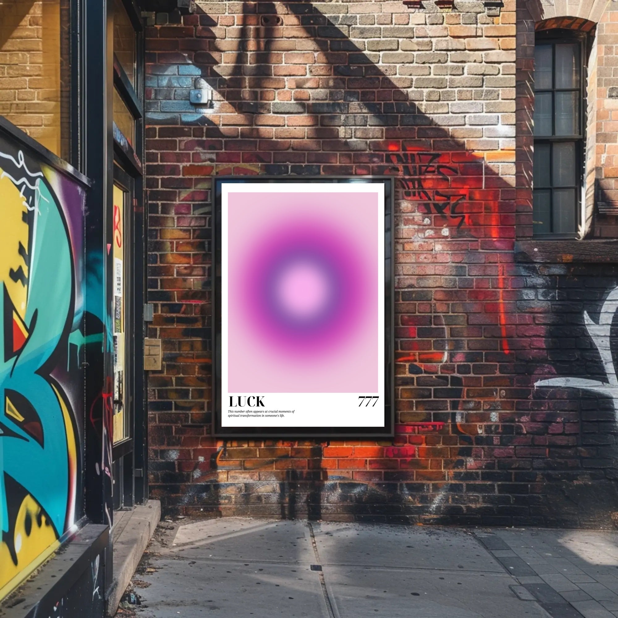 Spiritual Transformation 777 Luck Abstract Poster PosterGoat