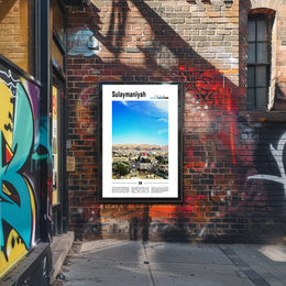 Sulaymaniyah Cityscape: Dynamic Kurdistan Travel Poster PosterGoat