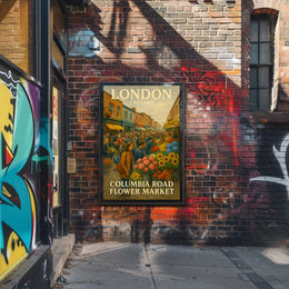 Columbia Road Flower Market Poster