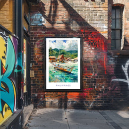 Philippines Tropical Paradise Travel Poster PosterGoat