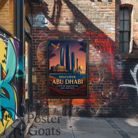 Abu Dhabi Skyline Modern Cultural or Heritage Poster