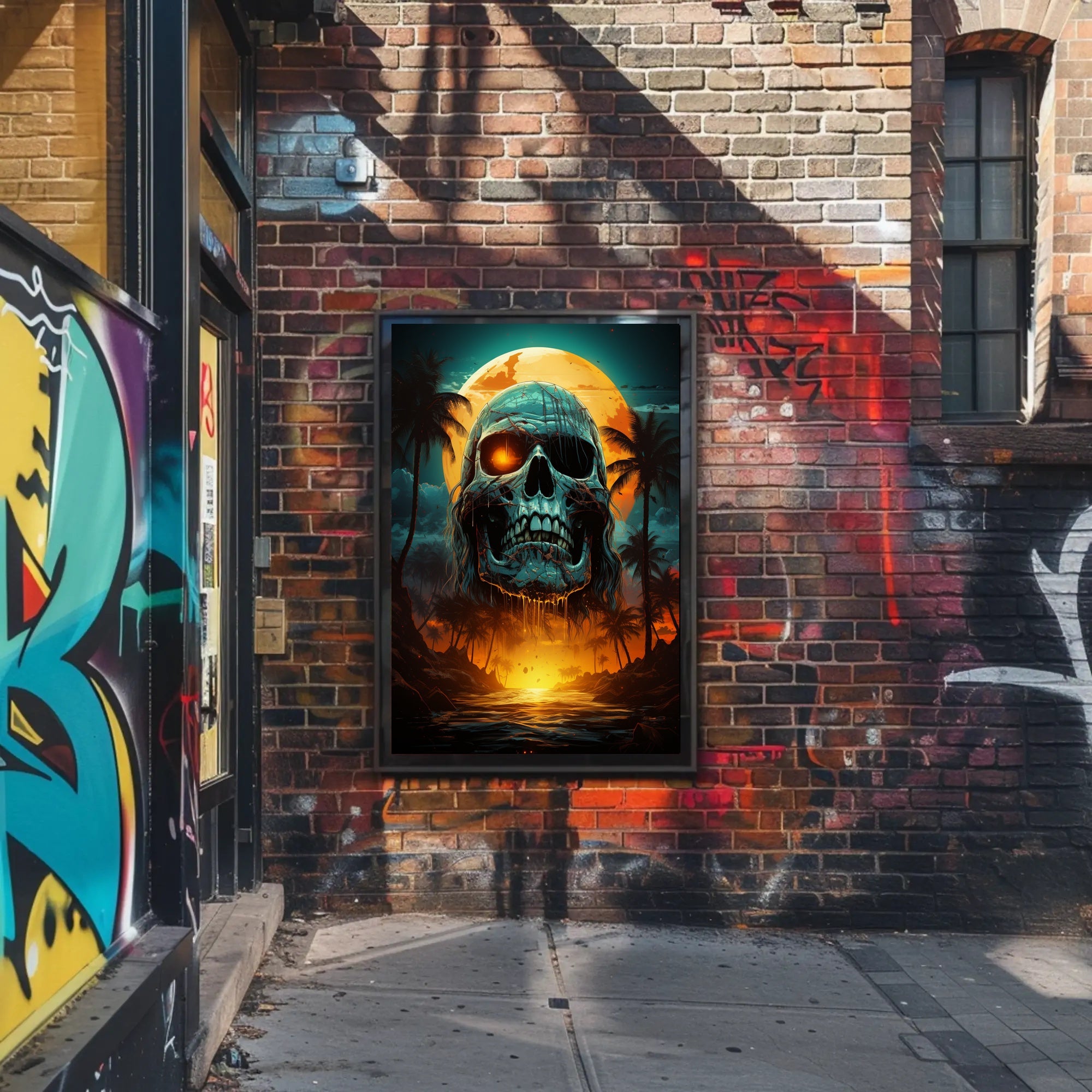 Skull Island Sunset Poster