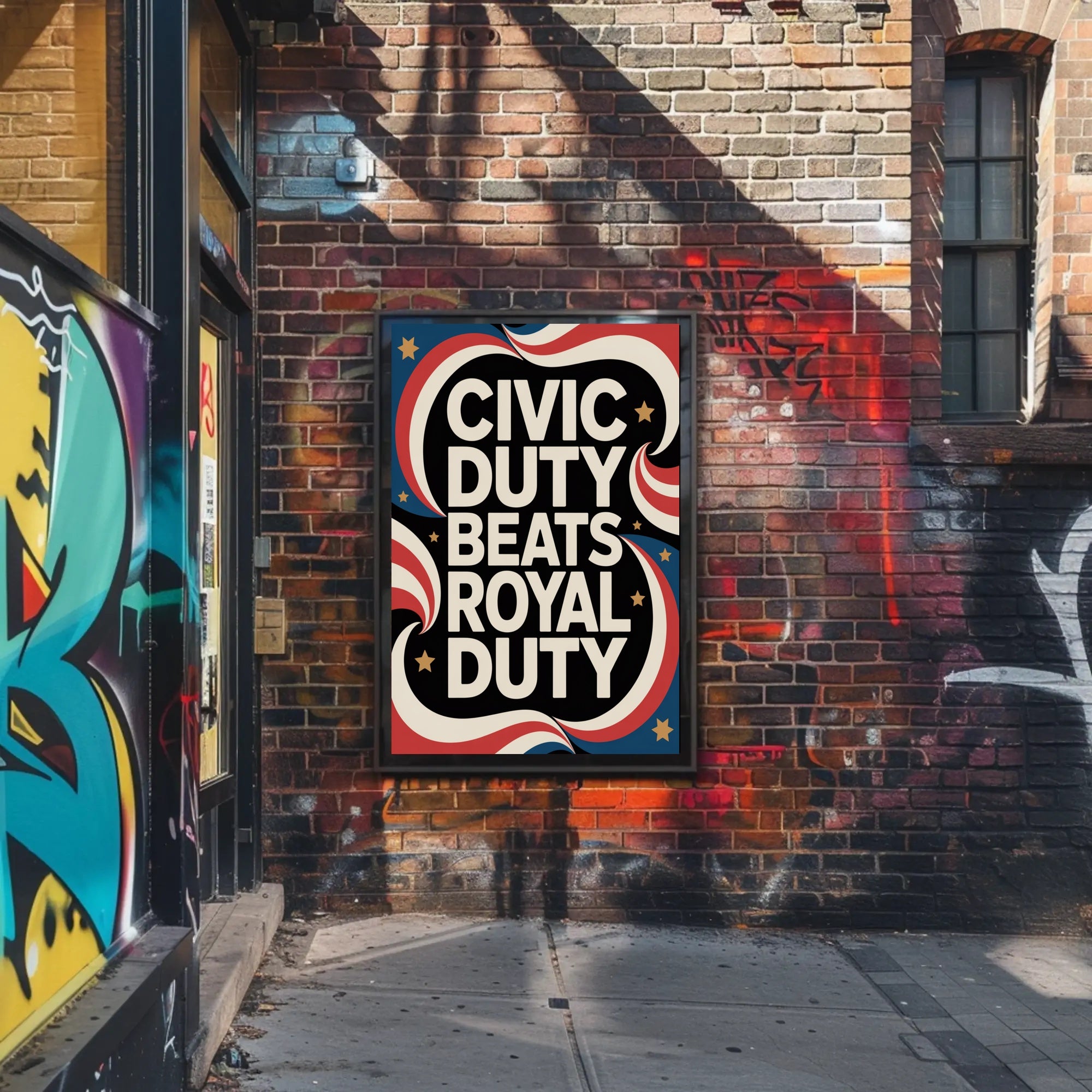 Civic Duty Bold Quote Political or Propaganda Poster