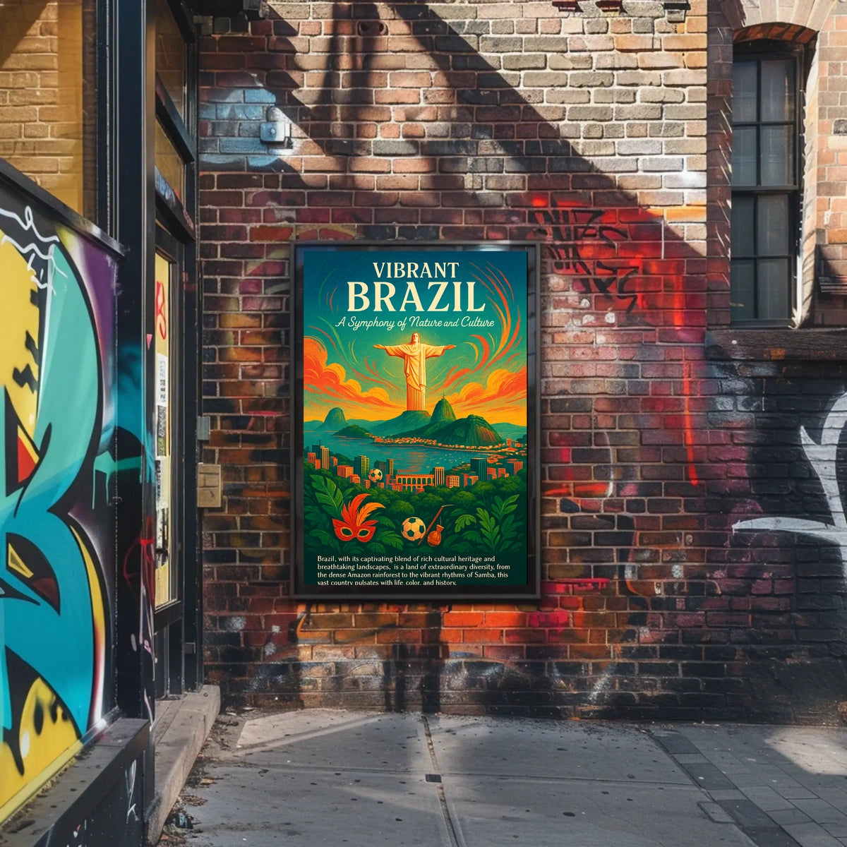 Vibrant Brazil A Symphony of Nature and Culture Poster